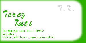 terez kuti business card